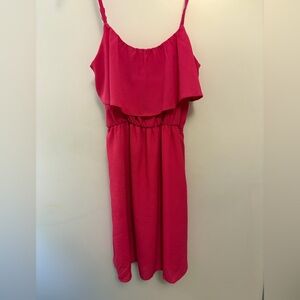 Charlotte Russe Vibrant Pink Dress